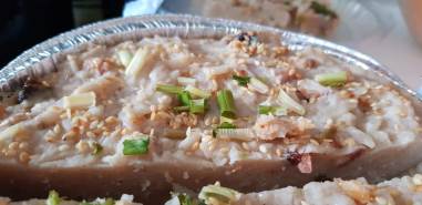 Le Lo bak go, que nous avons découpé finement!