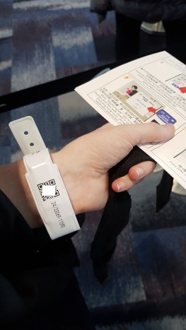 Mon beau bracelet, que je garderai pendant les 15 jours à venir